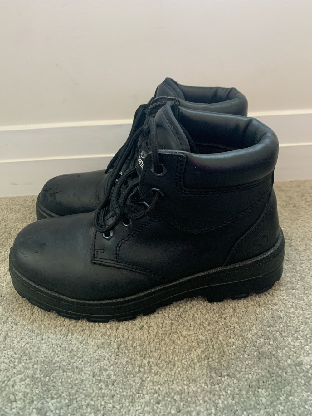 Black Steel Toe Safety Shoes